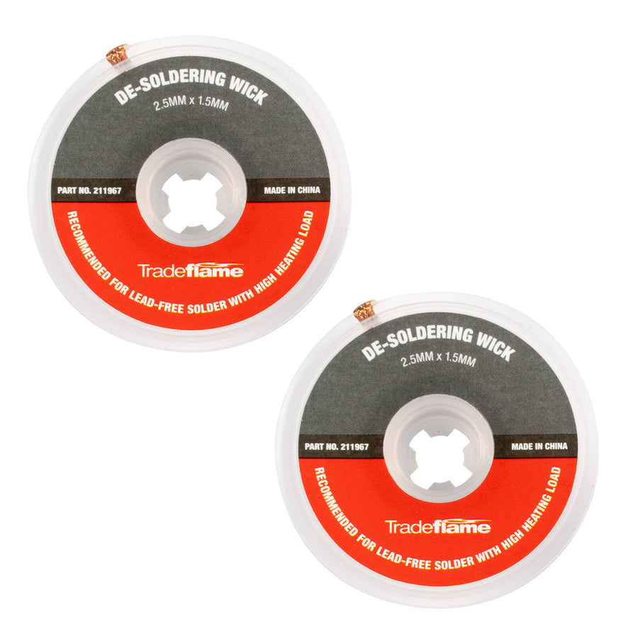 Tradeflame 2.5mm x 1.5mm Copper De-Soldering Wick