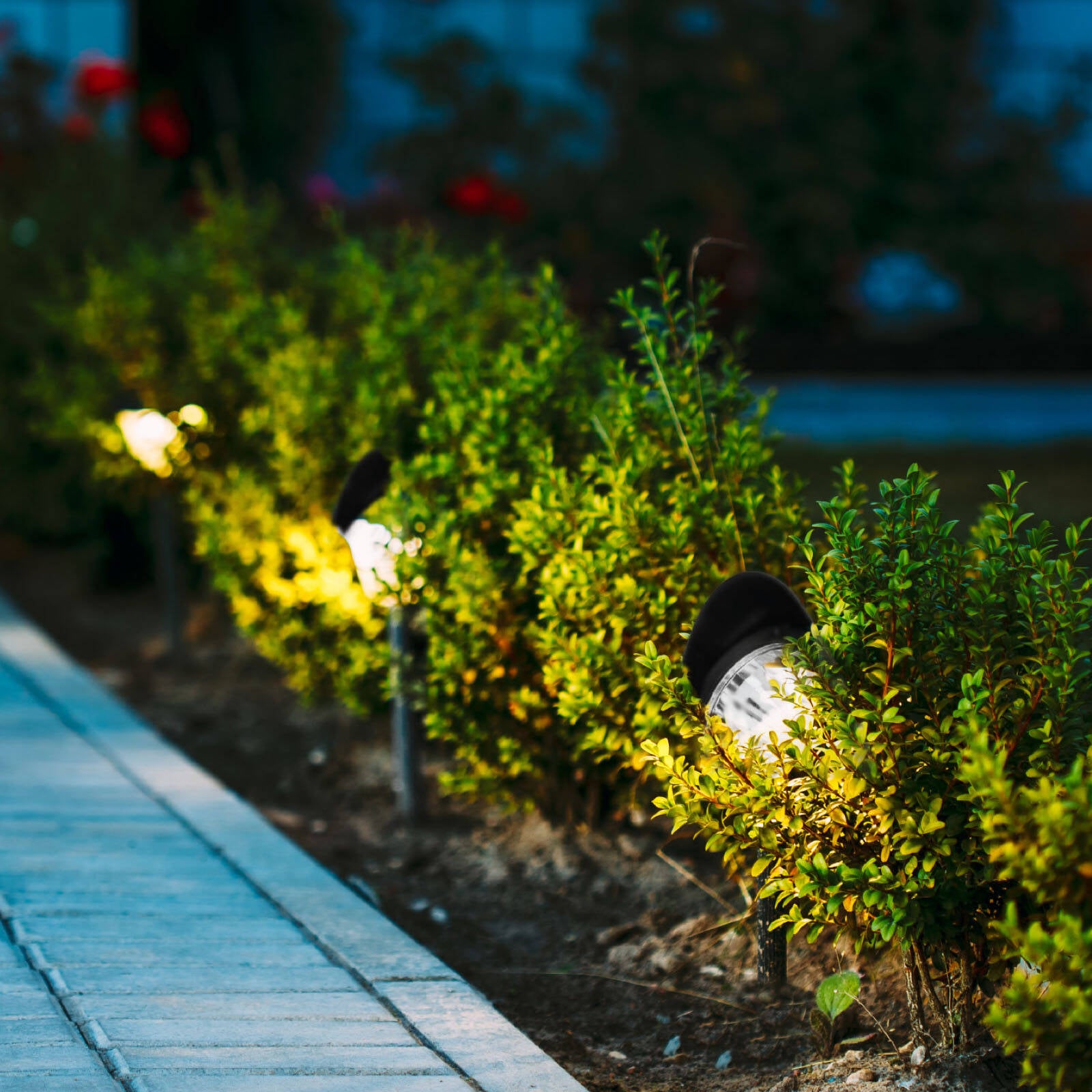 Brilliant Westbury LED Low Voltage DIY Garden Light Kit 4 Pack 12V Black