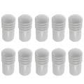 Adoored 75mm White Cushion Door Stop - Wall Mounted, 10 Pack