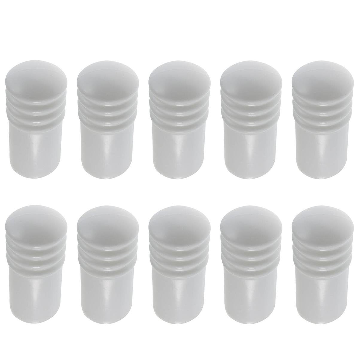 Adoored 75mm White Cushion Door Stop 10 Pack - Plastic - Wall Protection - SuperSaverAU - view 1