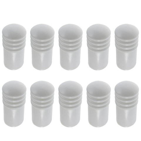 Adoored 75mm White Cushion Door Stop 10 Pack - Plastic - Wall Protection - SuperSaverAU - view 1