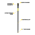 Kango HyperTorque 4-Piece Impact Extension Bar Set 75-450mm KYIEBM4S