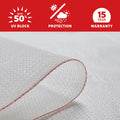 Coolaroo 1.83 x 6m White Garden Shade Cloth - HDPE 50% UV Block