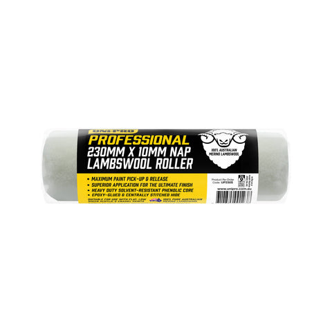 Uni-Pro Professional 230mm Sheepskin Roller Cover 10mm Nap