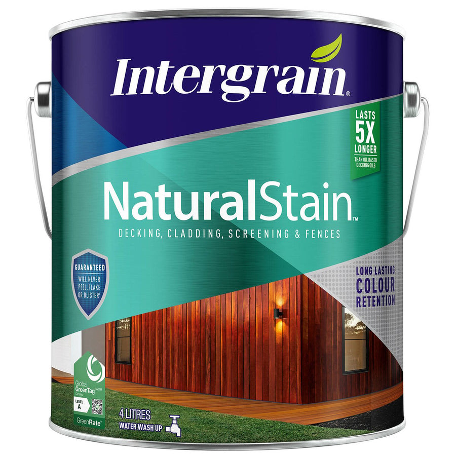 Intergrain NaturalStain - 4L - Water Based - UV Resistant - SuperSaverAU - view 1