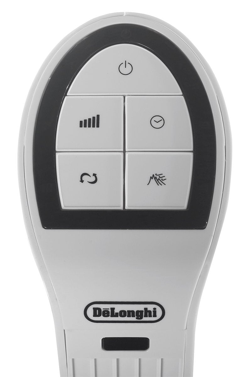 DeLonghi Tower Fan - Rhythm Wind Mode, 7-Hour Timer, Dust Proof Filter, Remote Control - DETF115