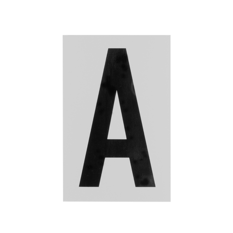 Sandleford Silver / Black Self Adhesive House Letter A 85mm