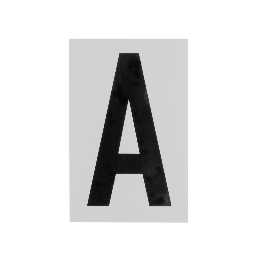 Sandleford Silver / Black Self Adhesive House Letter A 85mm