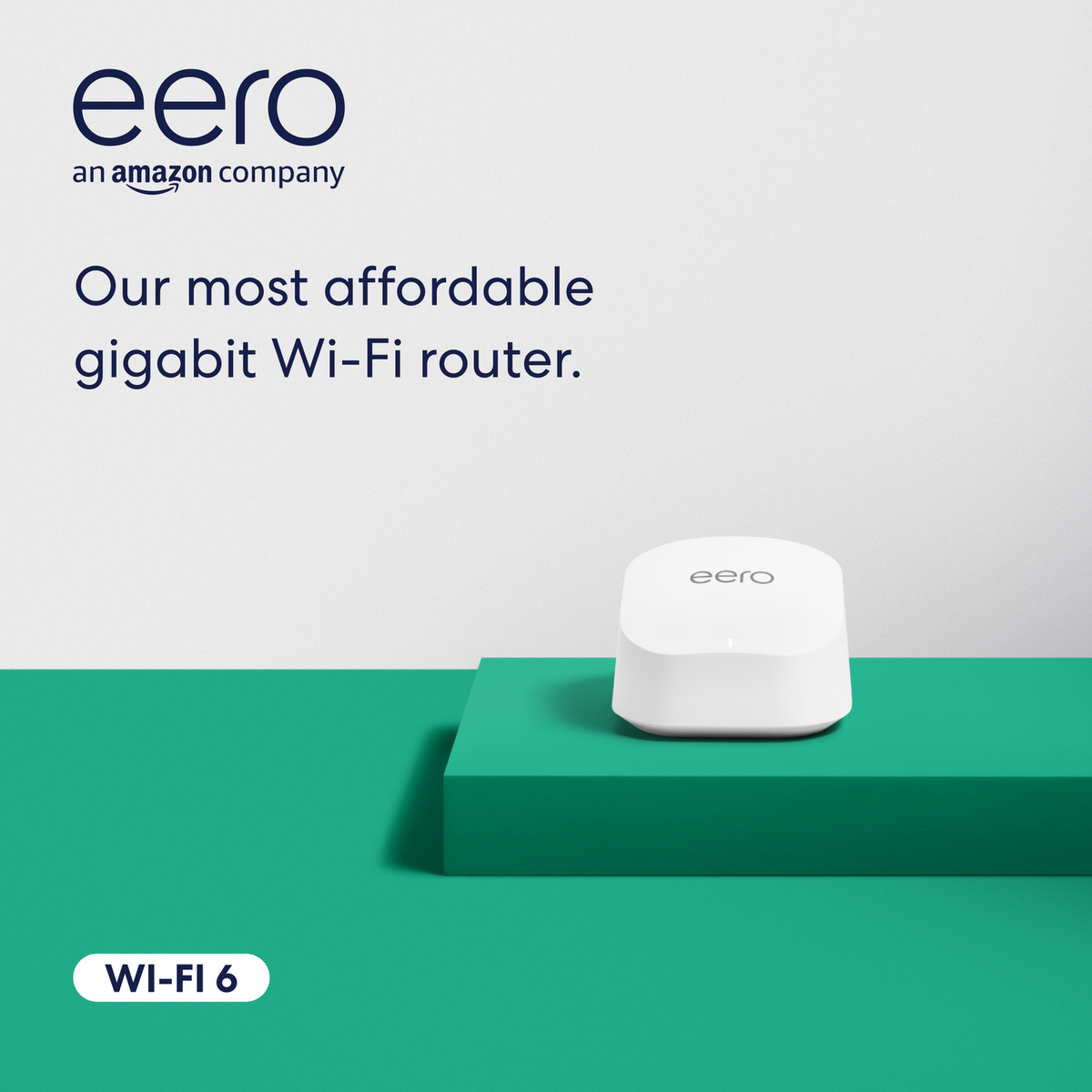 Amazon Eero 6 Dual Band Mesh Wi-Fi 6 Router 1 Pack - 1 Gbps - 140 m² - White - SuperSaverAU - view 2