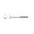 Zenith Cup Head Bolts - M16 x 180mm - Hot Dipped Galvanised - 12 Pack - SuperSaverAU - view 3