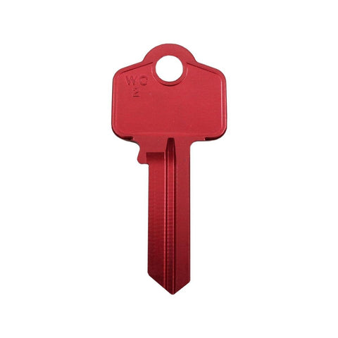 EHI Blank Key - 53mm x 25mm - Aluminium - Red - SuperSaverAU - view 1