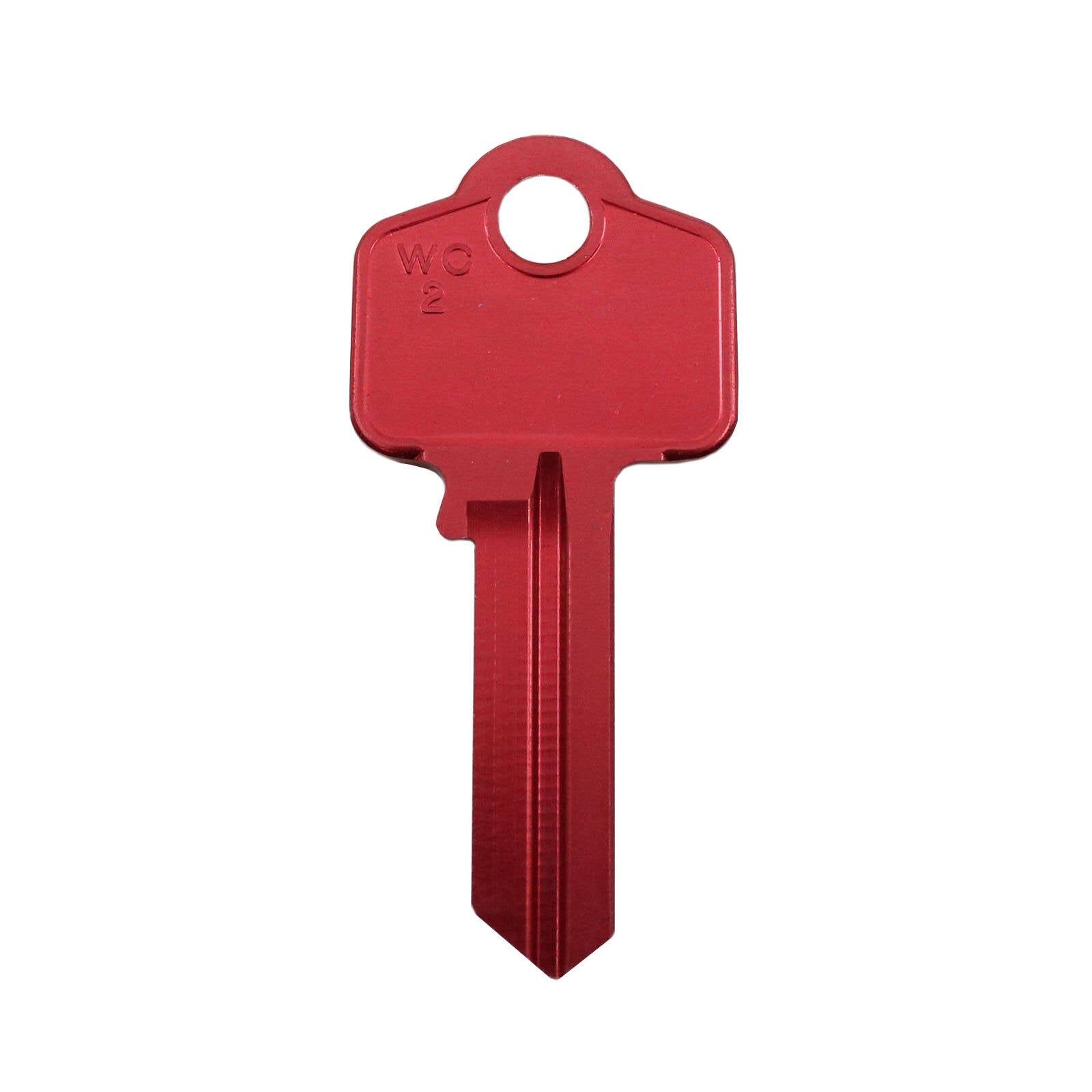 EHI WO2-WC2 Red Aluminium Titanium Alloy Blank Key