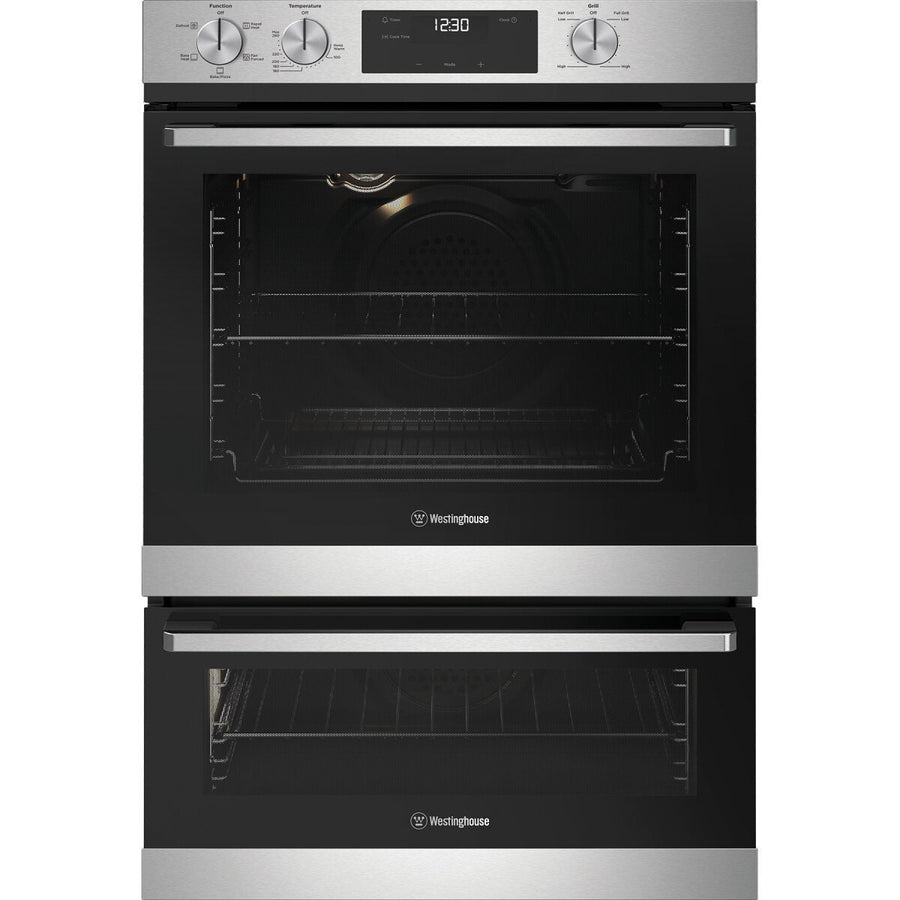Westinghouse 60cm Multi-Function Oven and Grill - Stainless Steel, Separate Grill, Fast Heat Up - WVE6565SD
