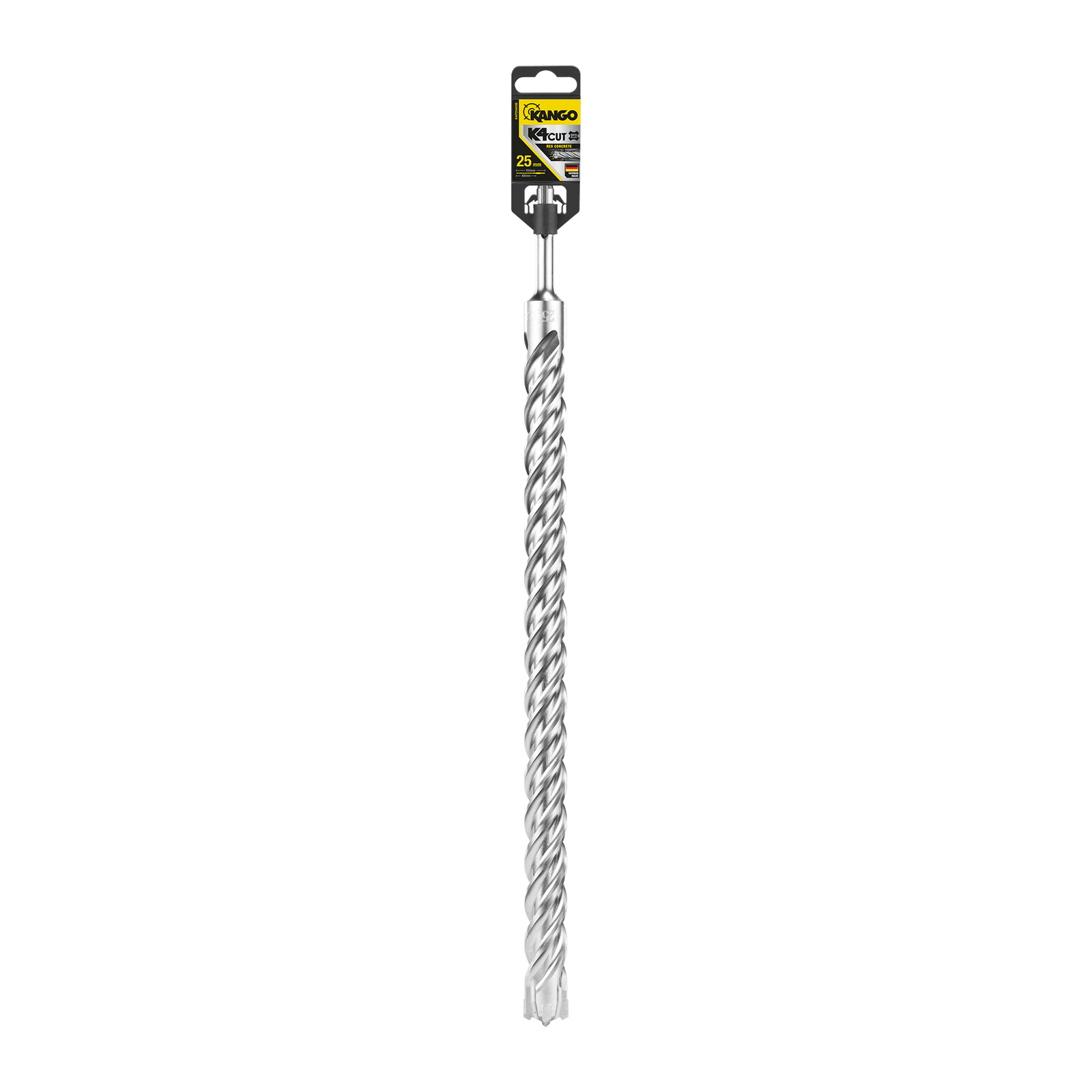 Kango 25mm x 450mm K4 SDS Plus Drill Bit for Concrete & Masonry, 400mm Drilling Depth