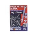 Bremick Metal Bugle Screw 14g x 75mm T40 B8 - Pack of 100 - Corrosion Resistant - SuperSaverAU - view 2