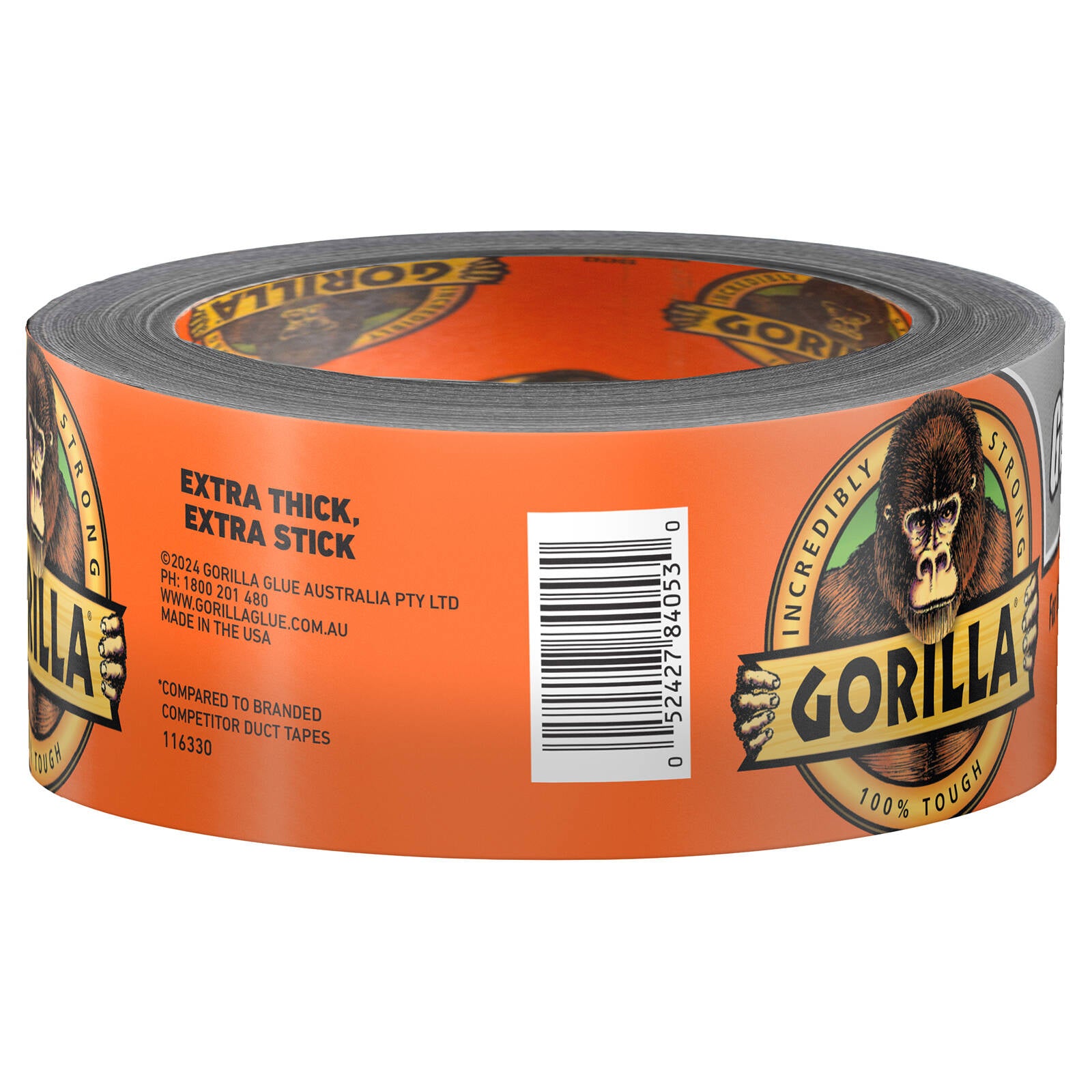 Gorilla 48mm x 9m Silver Cloth Tape Heavy Duty Indoor & Outdoor