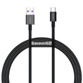 66W USB to Type-C Fast Charging Cable - 1 m, Pack of 2