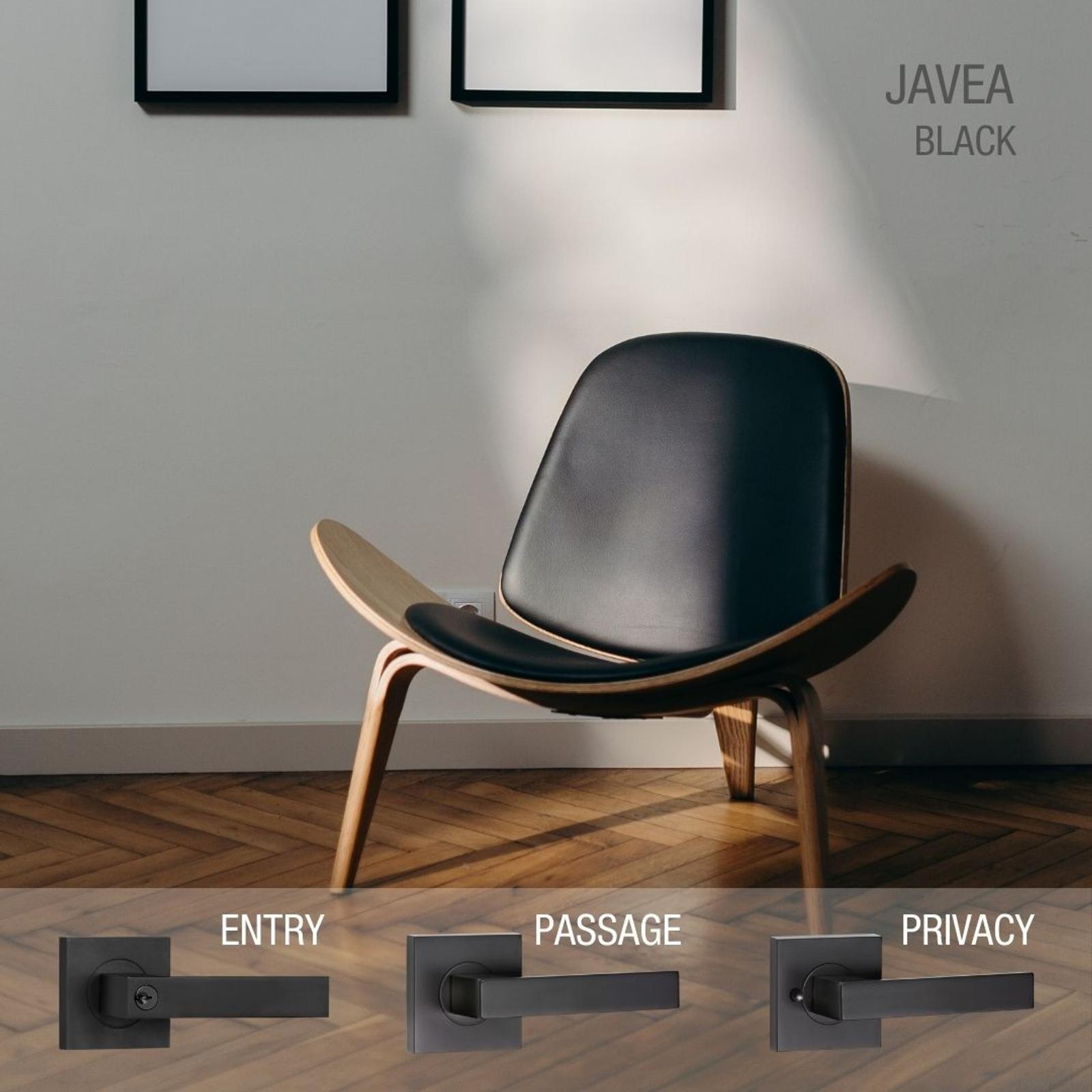 Lemaar Javea Lever Passage Set Black