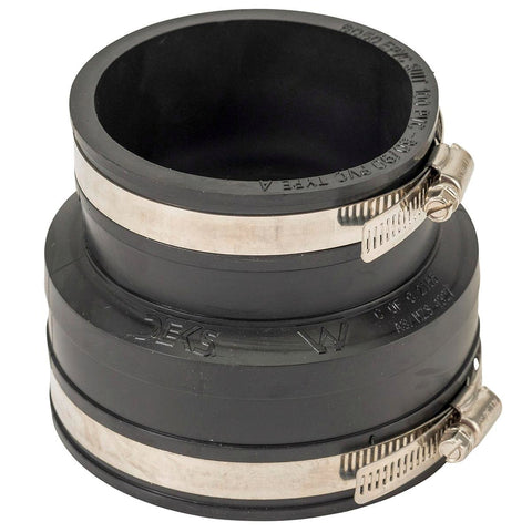 Deks Reducing Rubber Joiner - 100mm to 80/90mm - EPDM - Sewer Use - SuperSaverAU - view 1