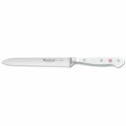Wusthof 14cm Classic White Sausage Knife - Forged Utility Blade - 58 HRC Hardness - 1040201614W
