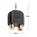 Antsig 3.5mm Plug Dual RCA Audio Adaptor - Bi-Directional - Compact - SuperSaverAU - view 4