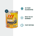Taubmans 1L White Gloss Sunproof Exterior Paint - Water-Based - UV Protection - SuperSaverAU - view 2