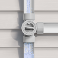 Rain Harvesting 50mm 3-Way Water Diverter, Grey PVC