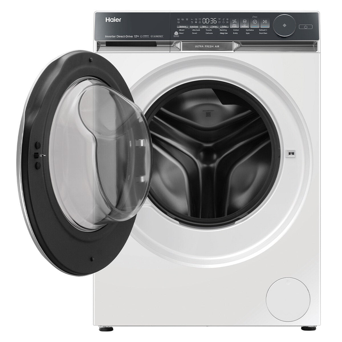 Haier 500 Series 10kg Front Loader - White, Ultra Fresh Air, UV Protect, 5 Star Energy - HWF10DW2