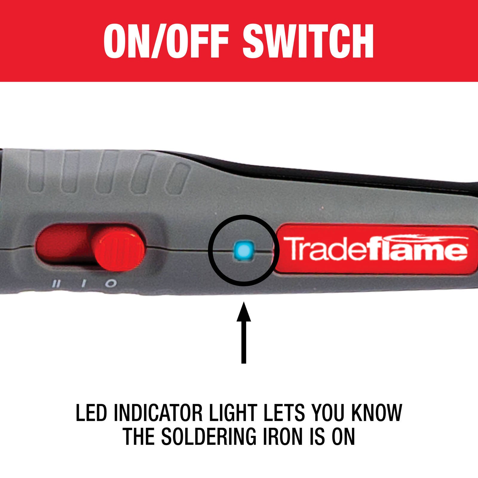 Tradeflame Dual Power 30W/60W Soldering Iron with 1.6m Cable