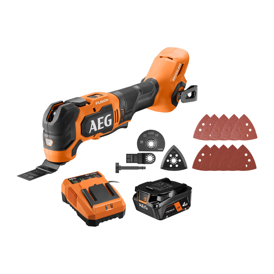 AEG 18V Fusion Multi Function Tool Kit - 4Ah Battery - 158mm x 147mm x 368mm - SuperSaverAU - view 1