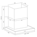 Schweigen 150cm BBQ Canopy Rangehood - 304 Stainless Steel, 3000m³/h, Twin External Motor - CL7375SP2PAK