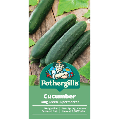 Mr Fothergill's Long Green Cucumber Seeds - Crisp Slicing Variety, Sun or Part Shade