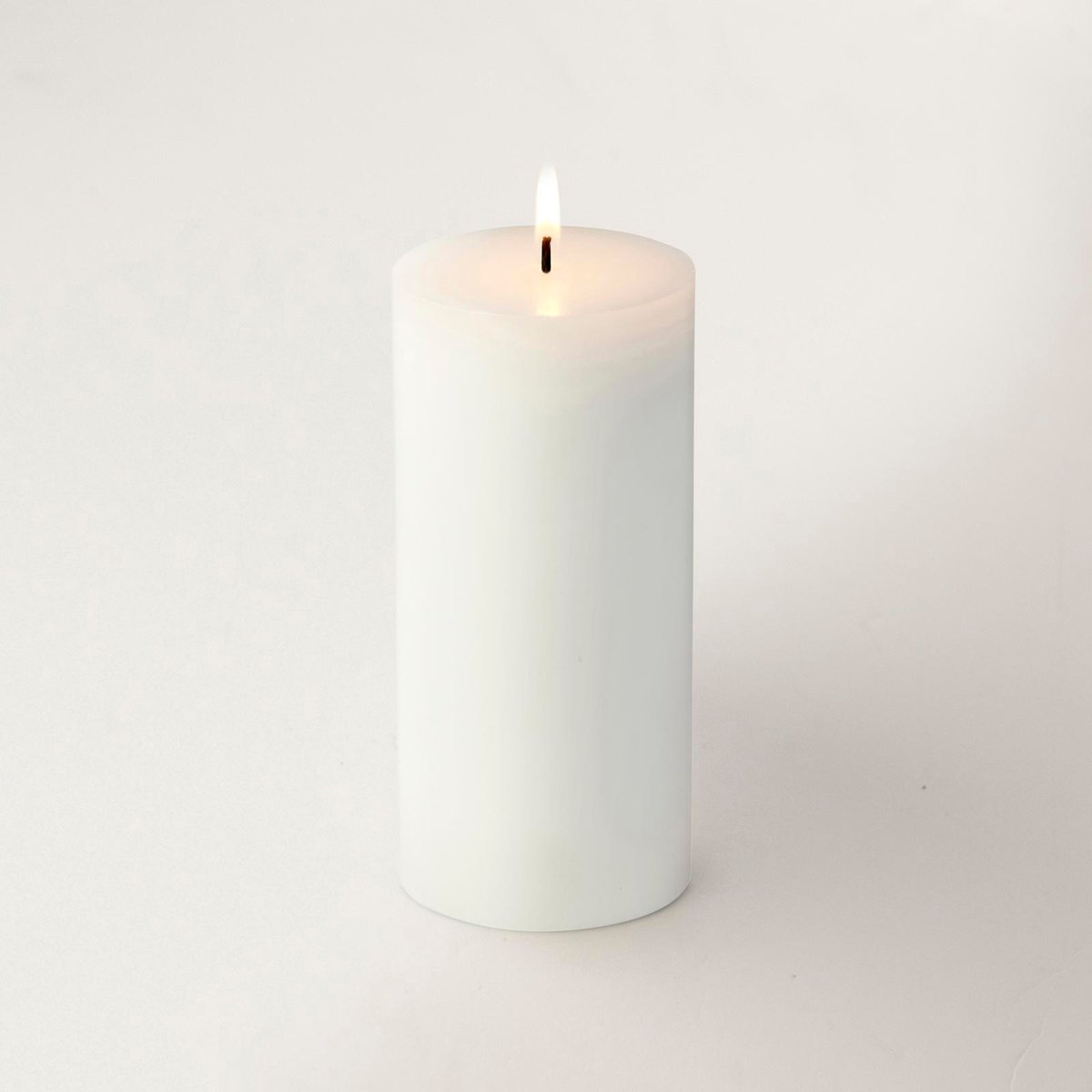 Waxworks 15cm White Citronella Pillar Candle - 40 Hour Burn Time - Mosquito Repellent - SuperSaverAU - view 2