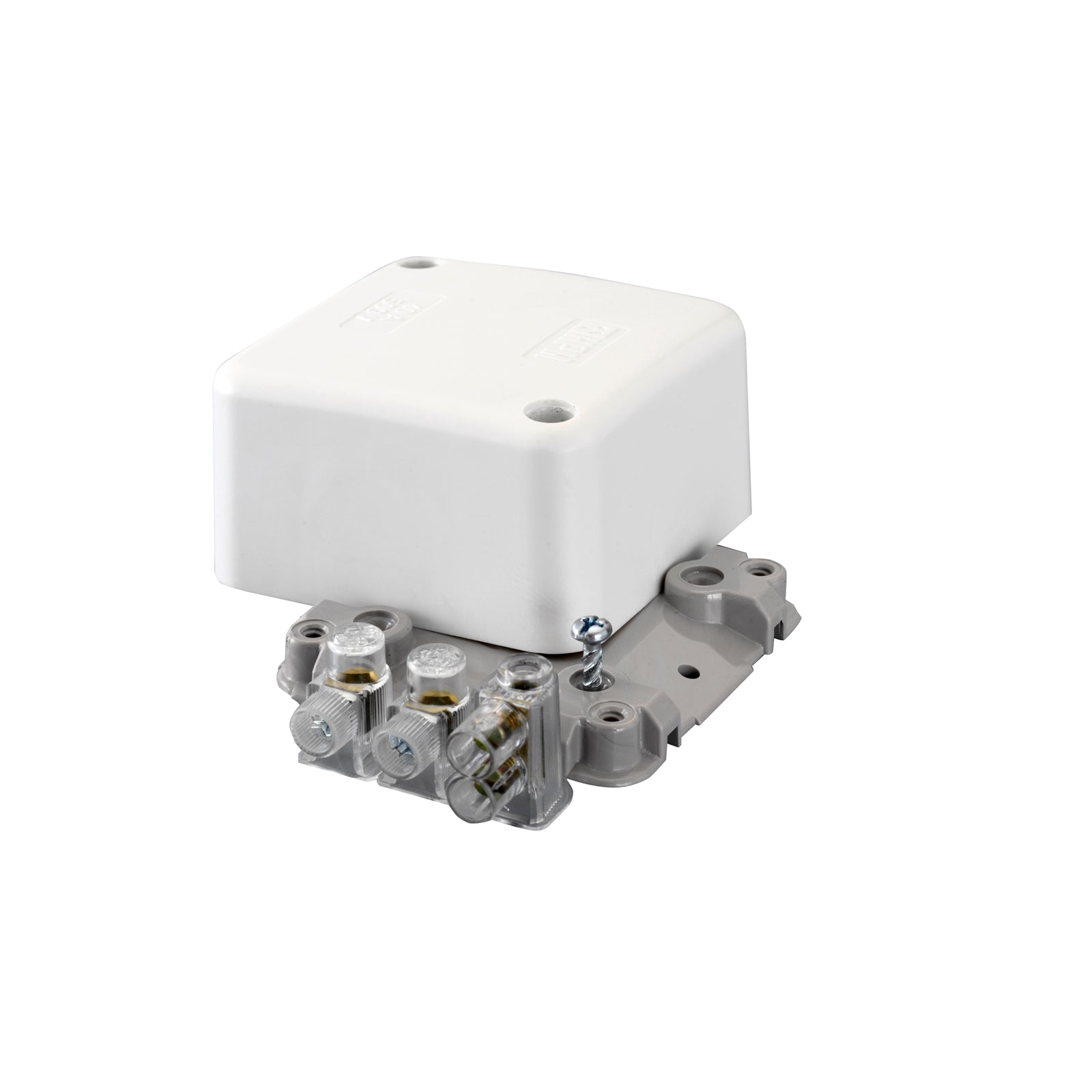HPM Standard Junction Box 10 Pack, White Plastic, 40A Insulated Connectors Indoor, BU404