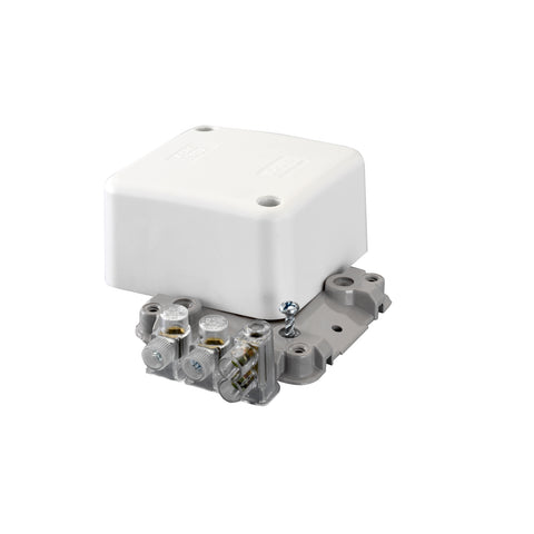 HPM Standard Junction Box 10 Pack, White Plastic, 40A Insulated Connectors Indoor, BU404