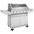 Beefeater 7000 Classic 5 Burner LPG BBQ - Stainless Steel, Side Burner, Hood Thermometer - BMG7652SA