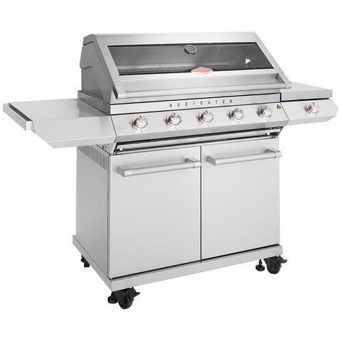 Beefeater 7000 Classic 5 Burner LPG BBQ - Stainless Steel, Side Burner, Hood Thermometer - BMG7652SA