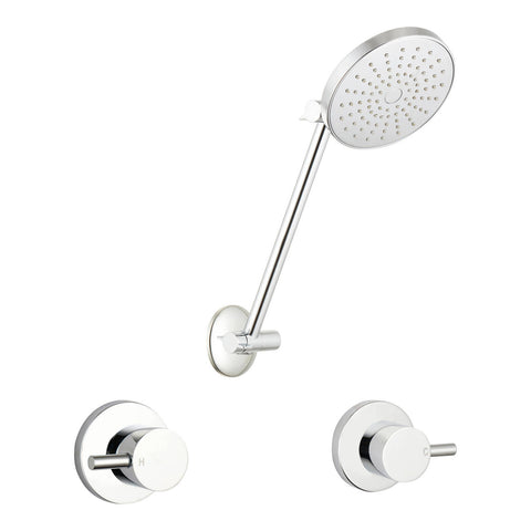 Mondella Resonance Chrome 1/4 Turn Pin Lever ABS All Directional Shower Set, 304 Stainless Steel, 9L/min WELS 3 Star