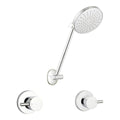 Mondella Resonance Chrome Shower Set - 1/4 Turn Pin Lever - 210mm x 80mm x 165mm - WELS 3 Star - 9L/min - SuperSaverAU - view 1