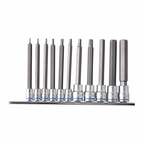 Kincrome 11 Piece Long Hex Socket Rail - Chrome Vanadium Steel - Durable - SuperSaverAU - view 1