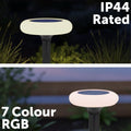 Click Solar RGB Stake Light - 1 Pack - 135mm x 210mm - Black - 7 Colour Options - Weatherproof - SuperSaverAU - view 3