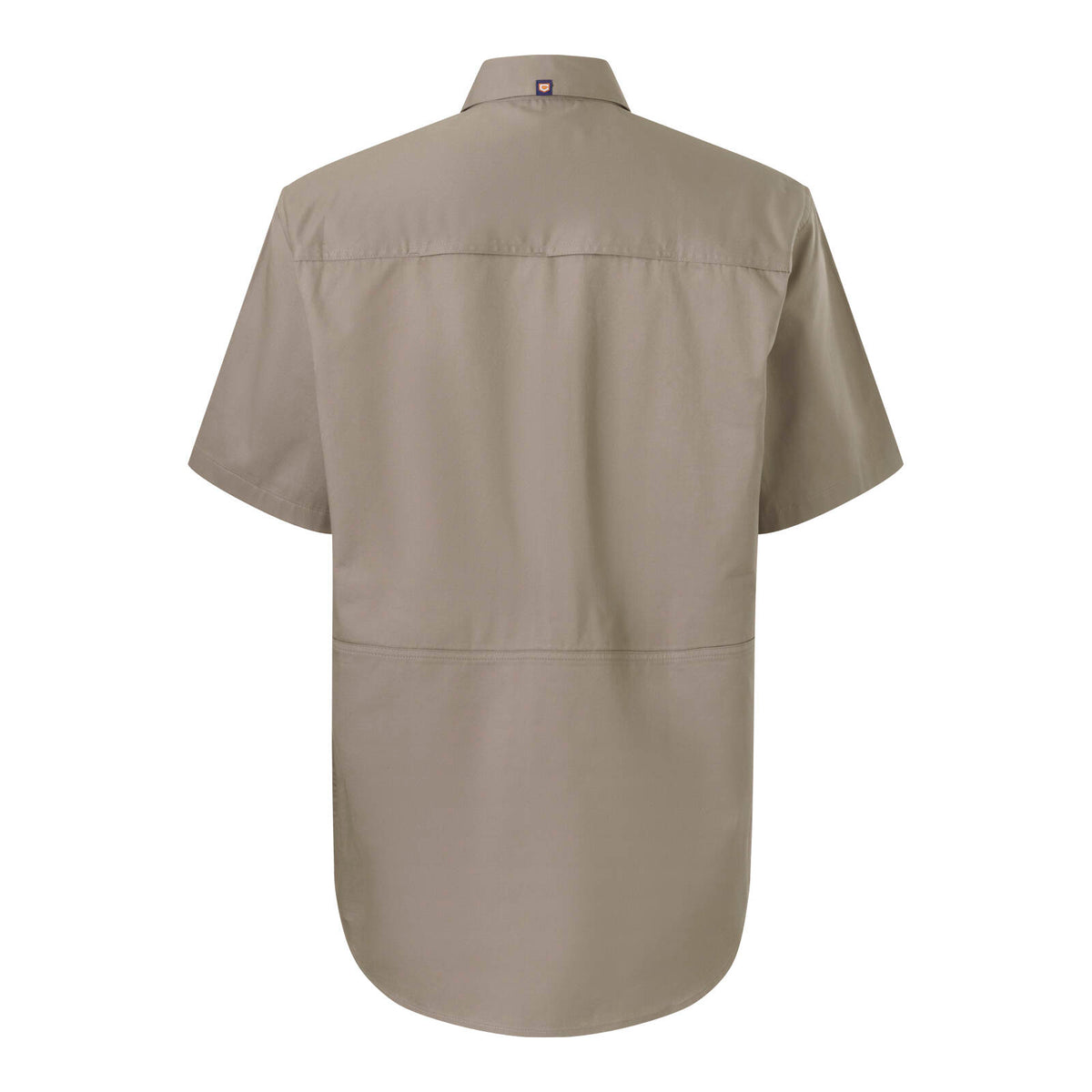 Citeco Khaki Short Sleeve Work Shirt - 100% Cotton, Size L