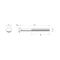 Zenith M10 x 130mm Hot Dip Galvanised Cup Head Bolts Nuts Each - SuperSaverAU - view 2
