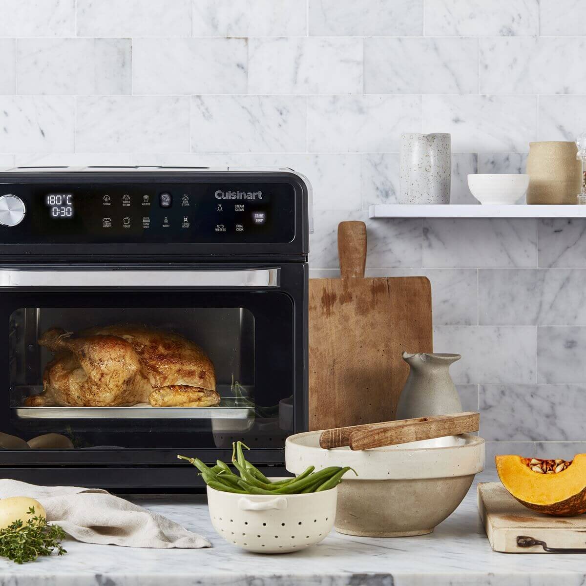 Cuisinart Gourmet Pro Multifunctional Toaster Oven 20L - Air Fry, Steam, Convection - CSO-500NXA