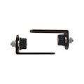 ProtectorAl 38 x 25mm Black Powdercoated Steel Gudgeon Hinge - 2 Pack