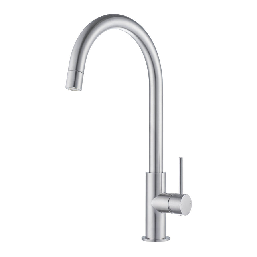 Mondella Resonance 25mm Stainless Steel Side Lever Dual Function Sink Mixer - 5 Star WELS, 6L/min