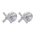 Shaw Mason Chrome Easy Clean Wall Top Assembly - Pair - 67mm x 67mm x 120mm - Durable Brass - SuperSaverAU - view 1