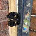 LokkLatch General Purpose Gate Latch, Black, Key Lockable, Exterior