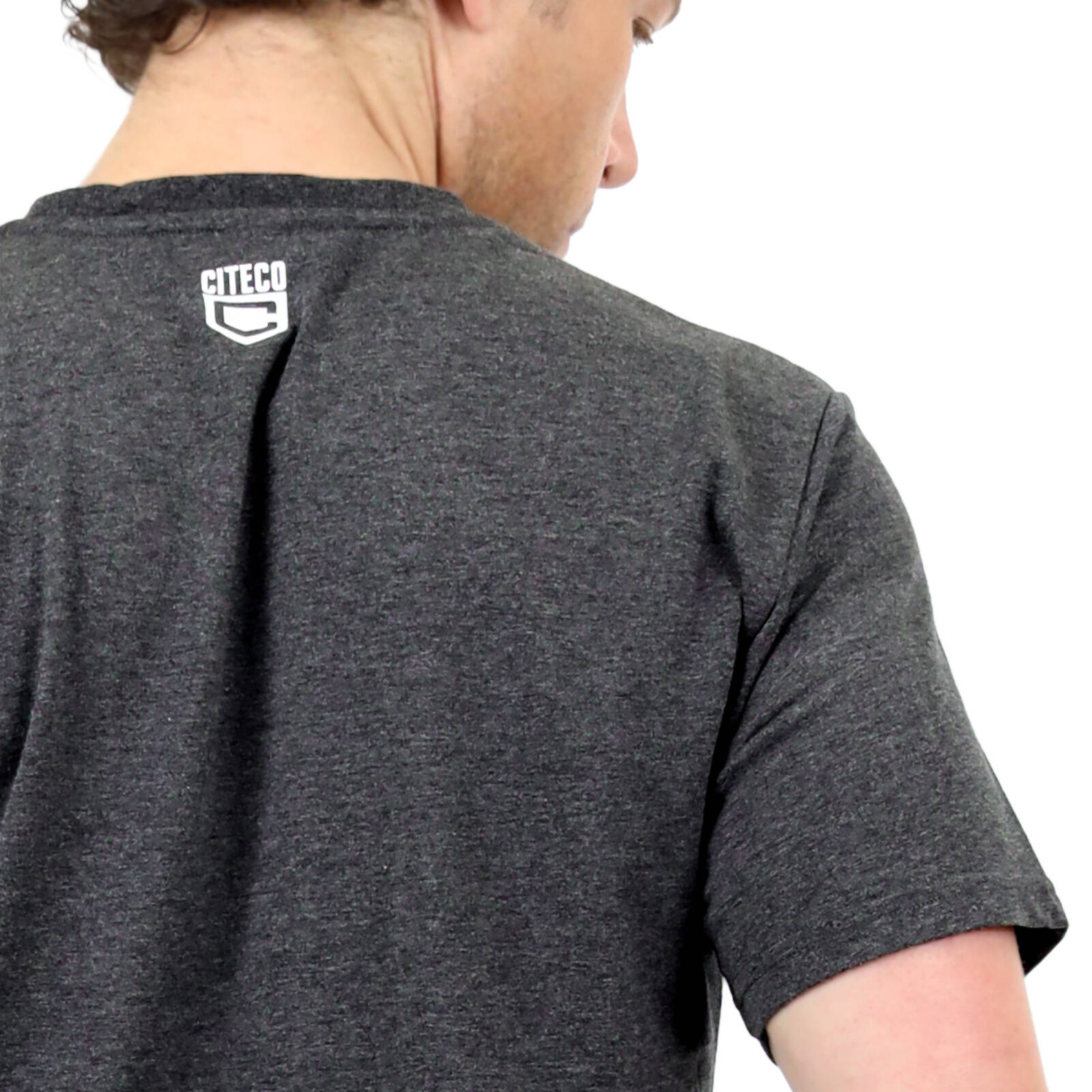Citeco Men's Charcoal Marle Tee Cotton/Polyester - Small