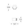 Zenith M8 Hot Dip Galvanised Hex Nuts 50 Pack - 4.6 Grade Steel - Rust Resistant - SuperSaverAU - view 4